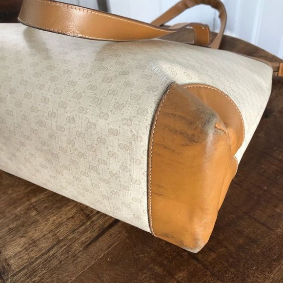 Gucci Cream and Tan Tote Bag - Picture 5 of 17
